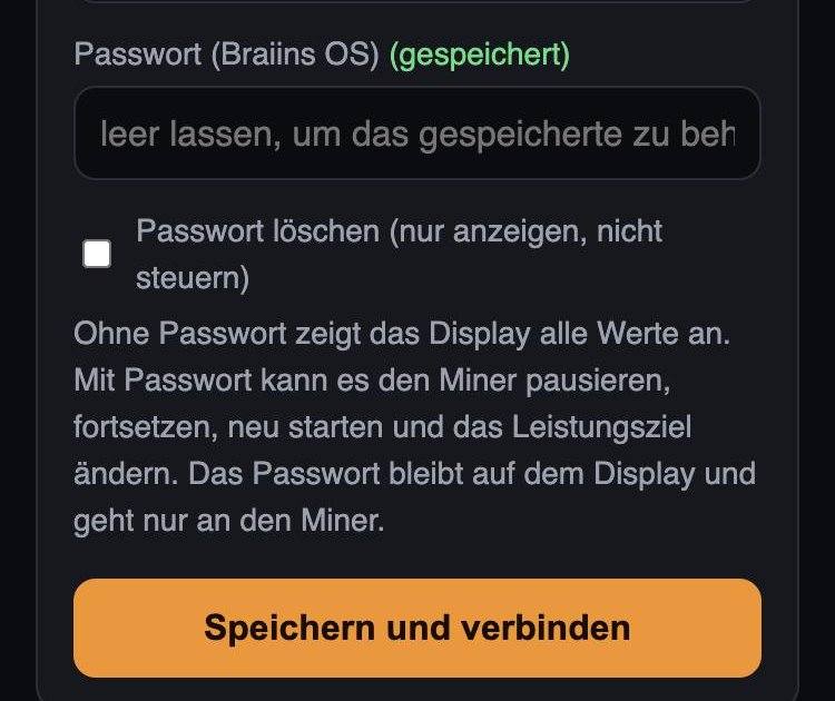 Speichern und verbinden